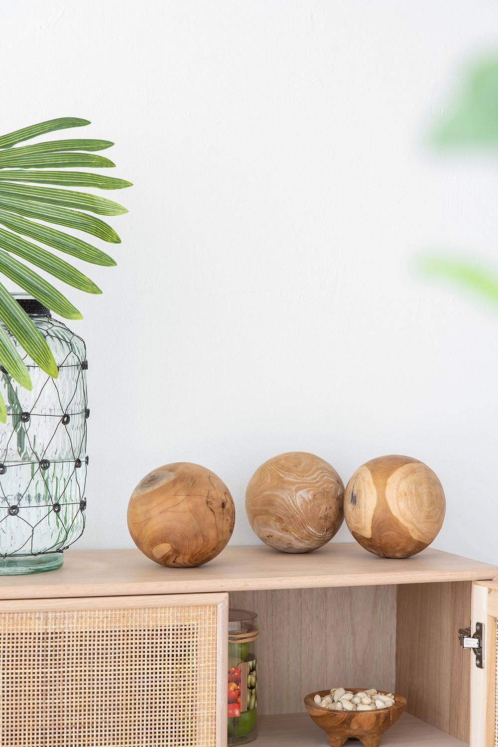 A&B Home Group Inc. - Wholesale Decorative Tabletop Object - S/3 Teak Ball4