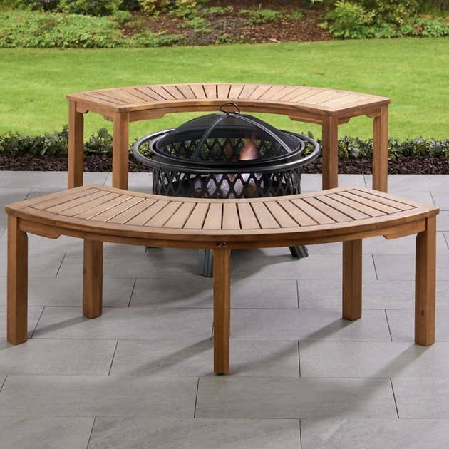 Patio Wise - Wholesale Bench - 5' Curved Fire Pit Bench2