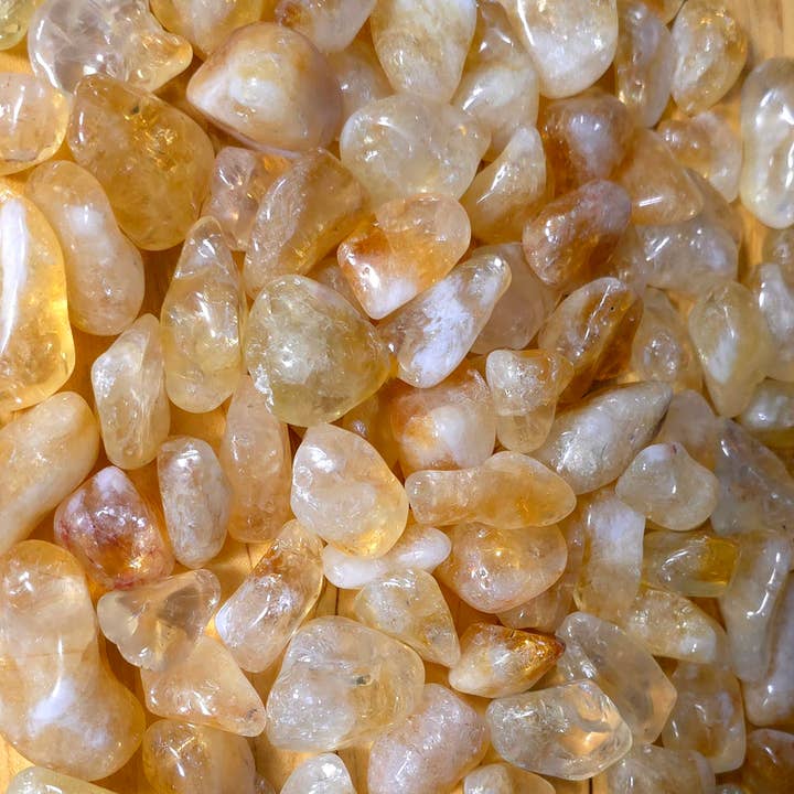 Citrine Tumble - 1-6 LB Lots for wholesale by Jensen Rocks