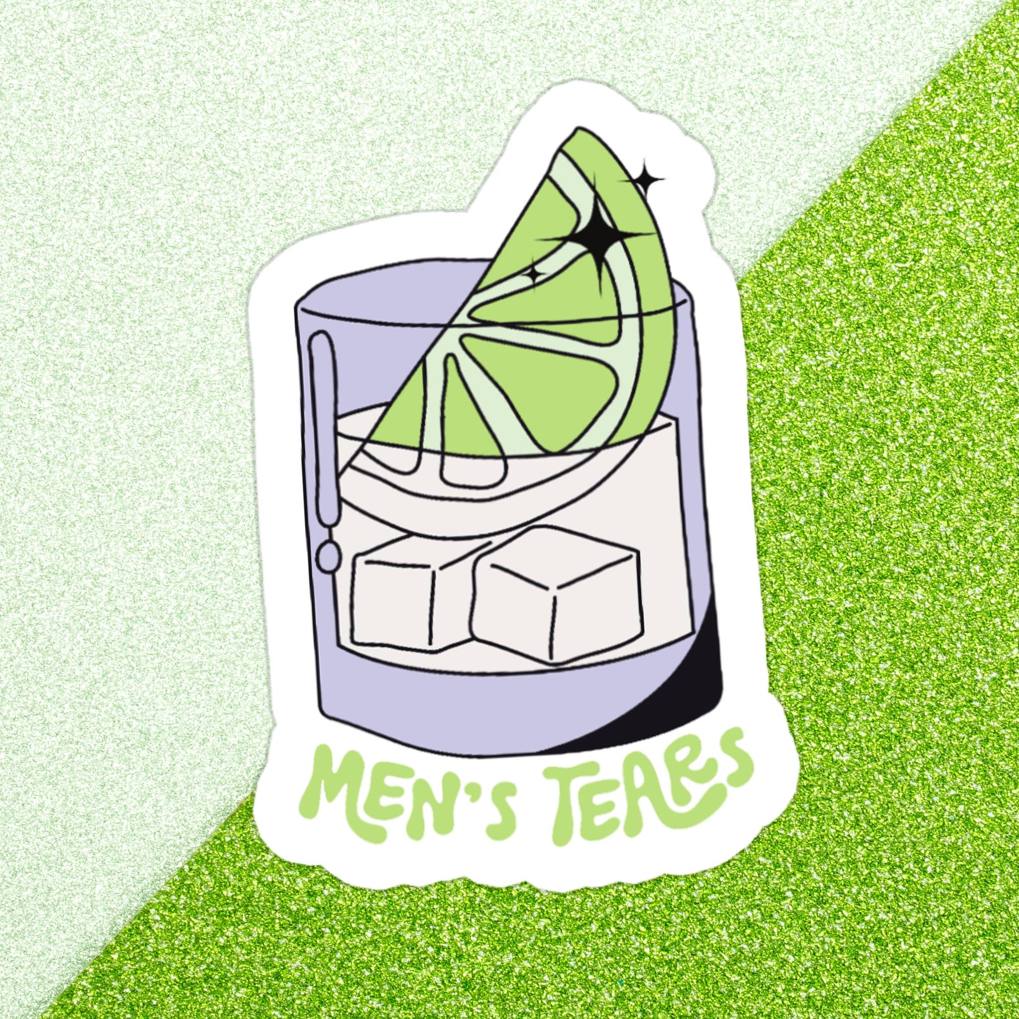 Funny Men's Tears Feminist Waterproof Vinyl Sticker for wholesale by Stickers+ X Ashley Bexar