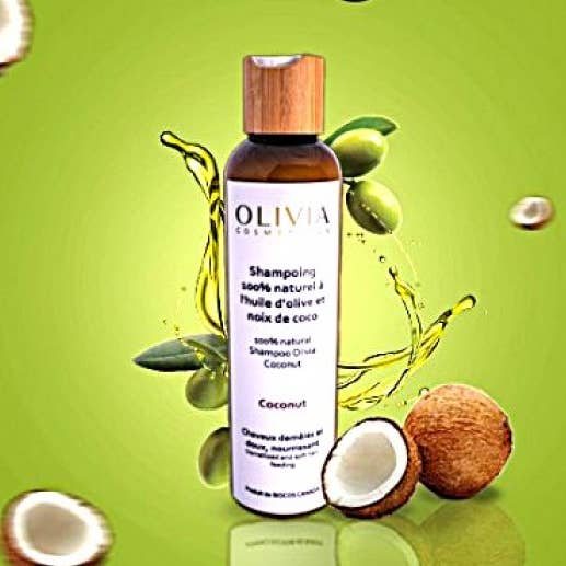 Shampooing Naturel à la Noix de Coco Olivia – Nourrissant & Démêlant pour la vente par Biocos Canada