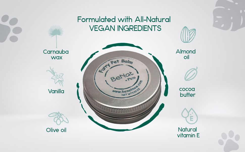 VIAI Beauty - Wholesale Pet Balm - Dog - BeNat Pets. Furry Pet Balm. 0.9 oz.1