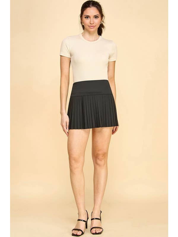 MIO WHOLESALE - Wholesale Skort - Women's - PLS001 SHARP PLEATED TENNIS SKORT1