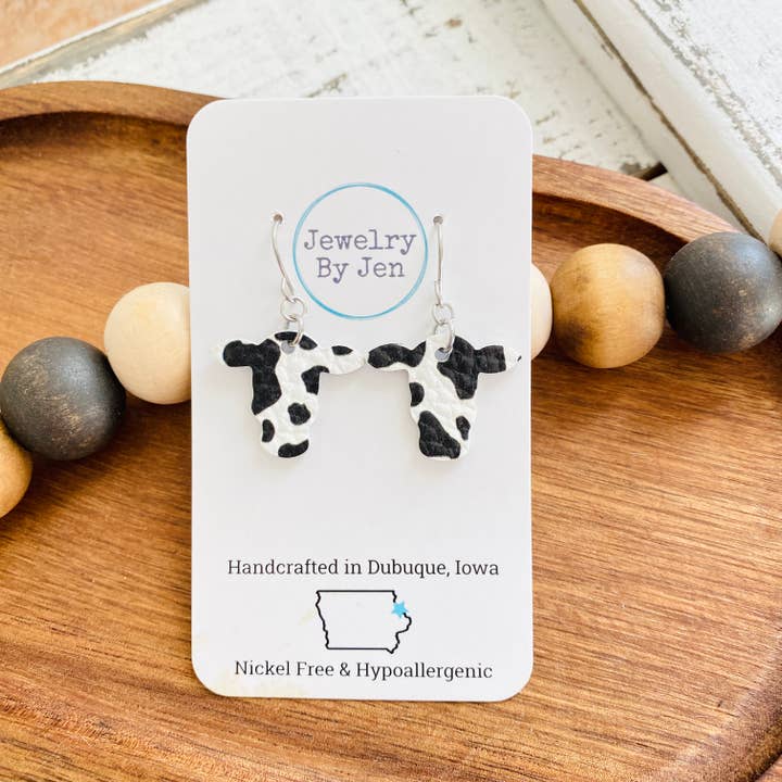 Cow Head Earrings for wholesale by Jewelry By Jen