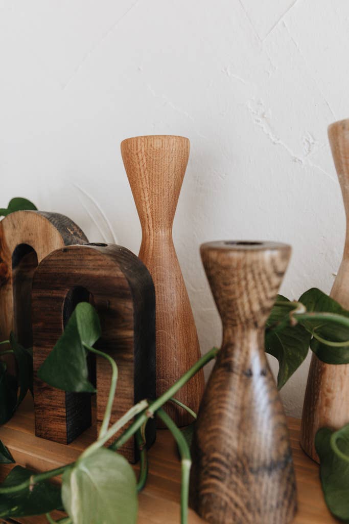 Crowned Free - Wholesale Candle Holder - Carpenter Candle Holder - Small - Made by Survivors11