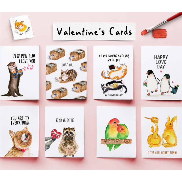 Liyana Studio - Wholesale Love Card - Penguin Iceberg Love - Funny Anniversary Card3