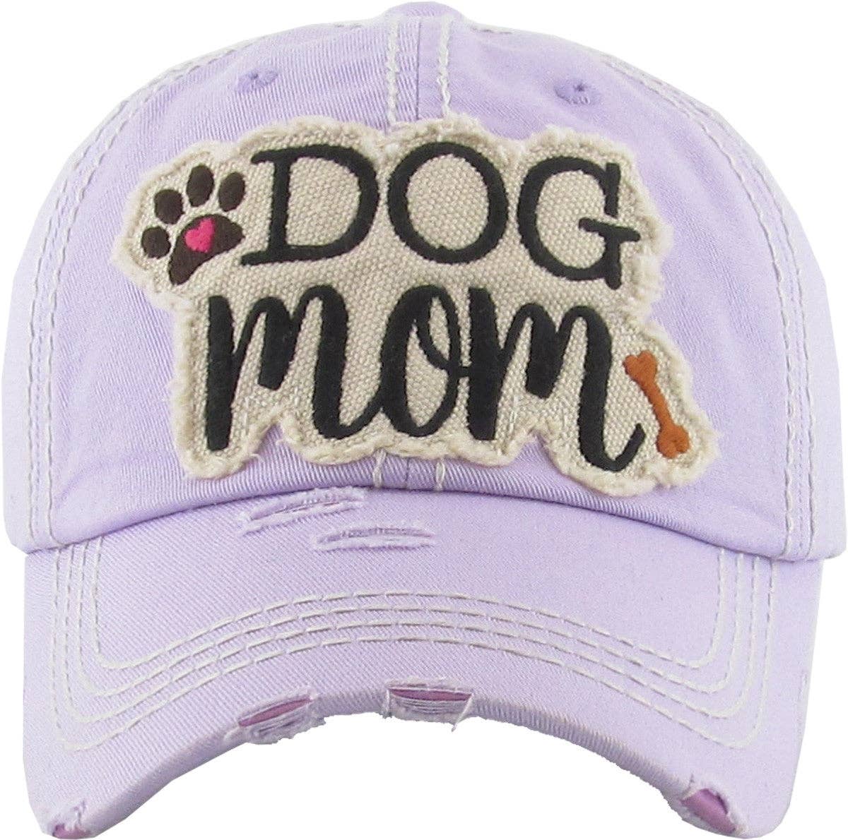 MiMi Wholesale - Wholesale Baseball Cap - Women's - KBV1140 "DOG MOM" Washed Vintage Premium Cotton Cap14