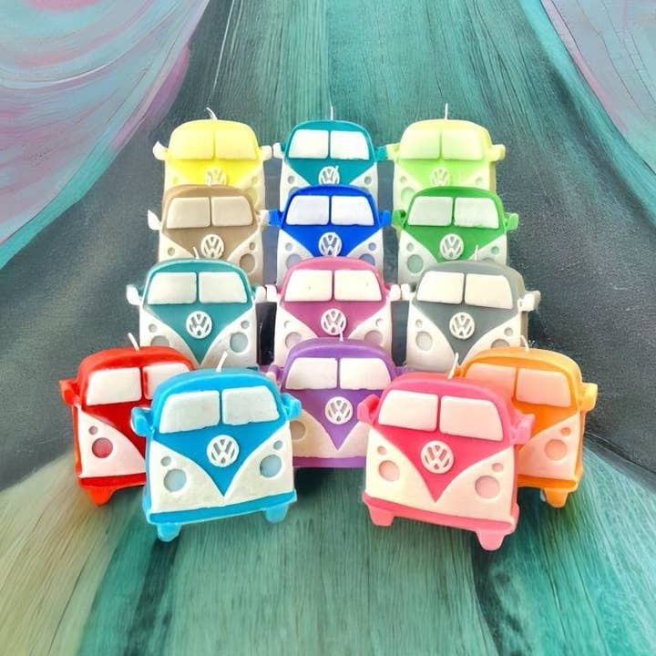 VW Bus Candle for wholesale by Grumpy Grammy Candles