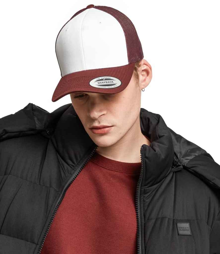 Pierre Francis – wholesale Truckerkeps - Herr – Flexfit - Retro Färgad Front Truckerkeps8