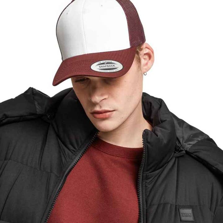 Pierre Francis – wholesale Truckerkeps - Herr – Flexfit - Retro Färgad Front Truckerkeps8