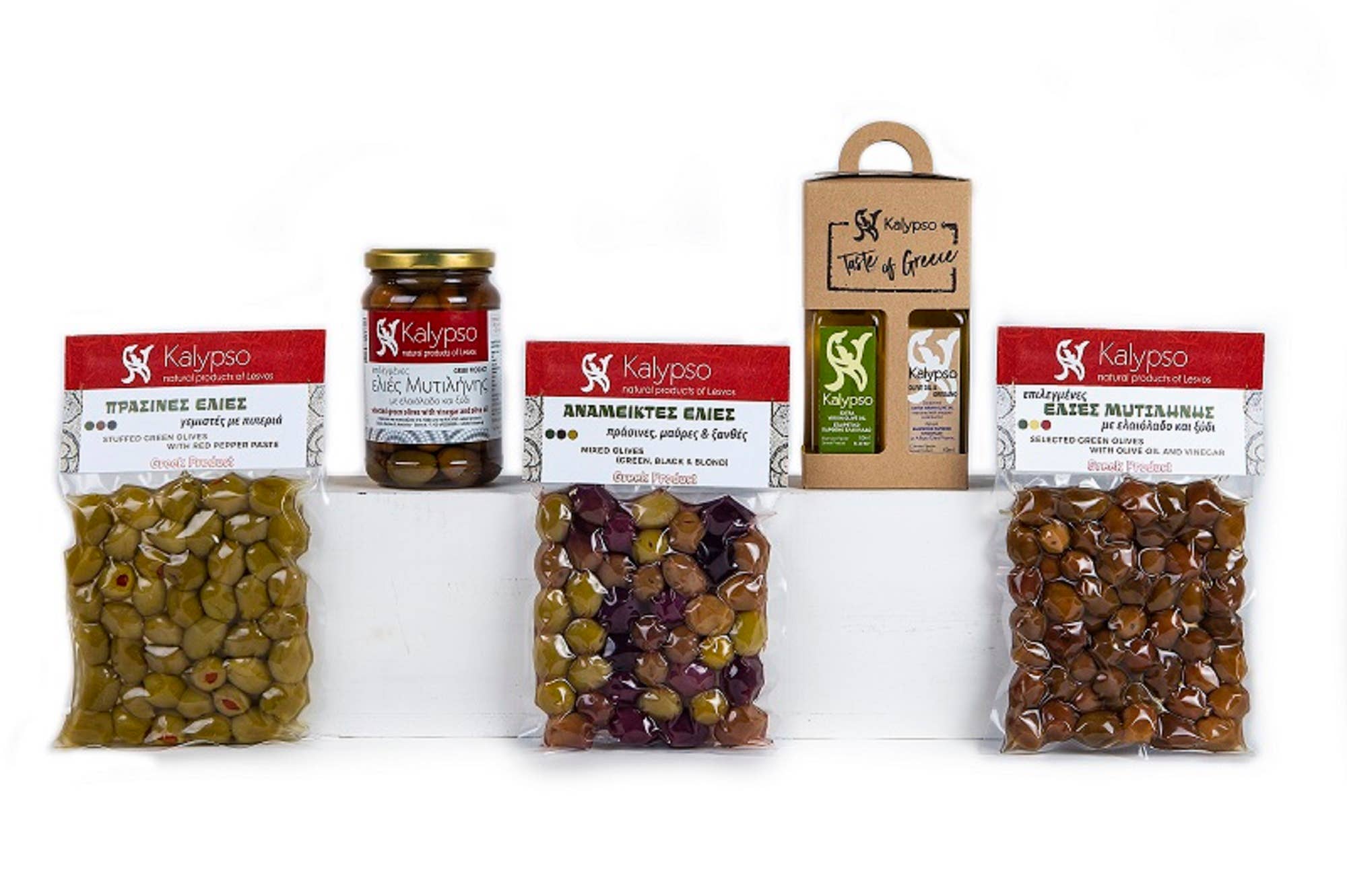 Kalypso-Natural products - Vendita all'ingrosso Olive - Olive miste greche (verdi, nere, marroni)1