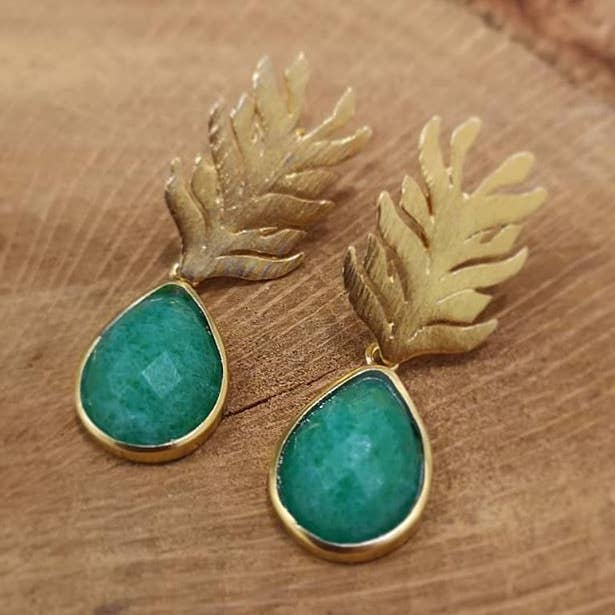 GOLD VERONA EARRINGS for wholesale by MIO JEWELS