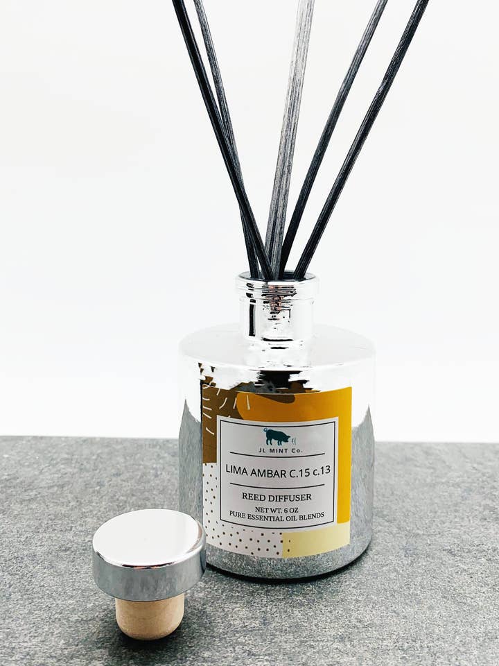 La note de LIMA AMBAR C.15 c.13 JL Mint Co. Diffuseur Reed pour la vente par JL Mint Inc