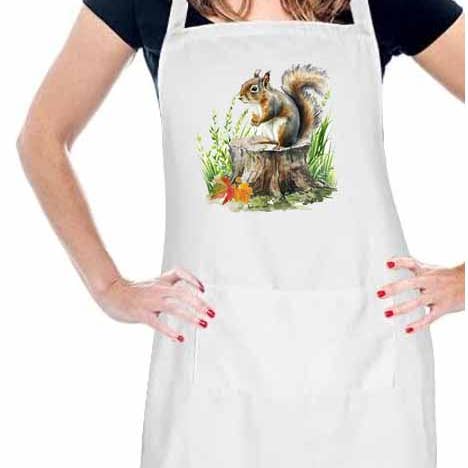 M Design Studio Gifts – wholesale Apron – Squirrel Apron1