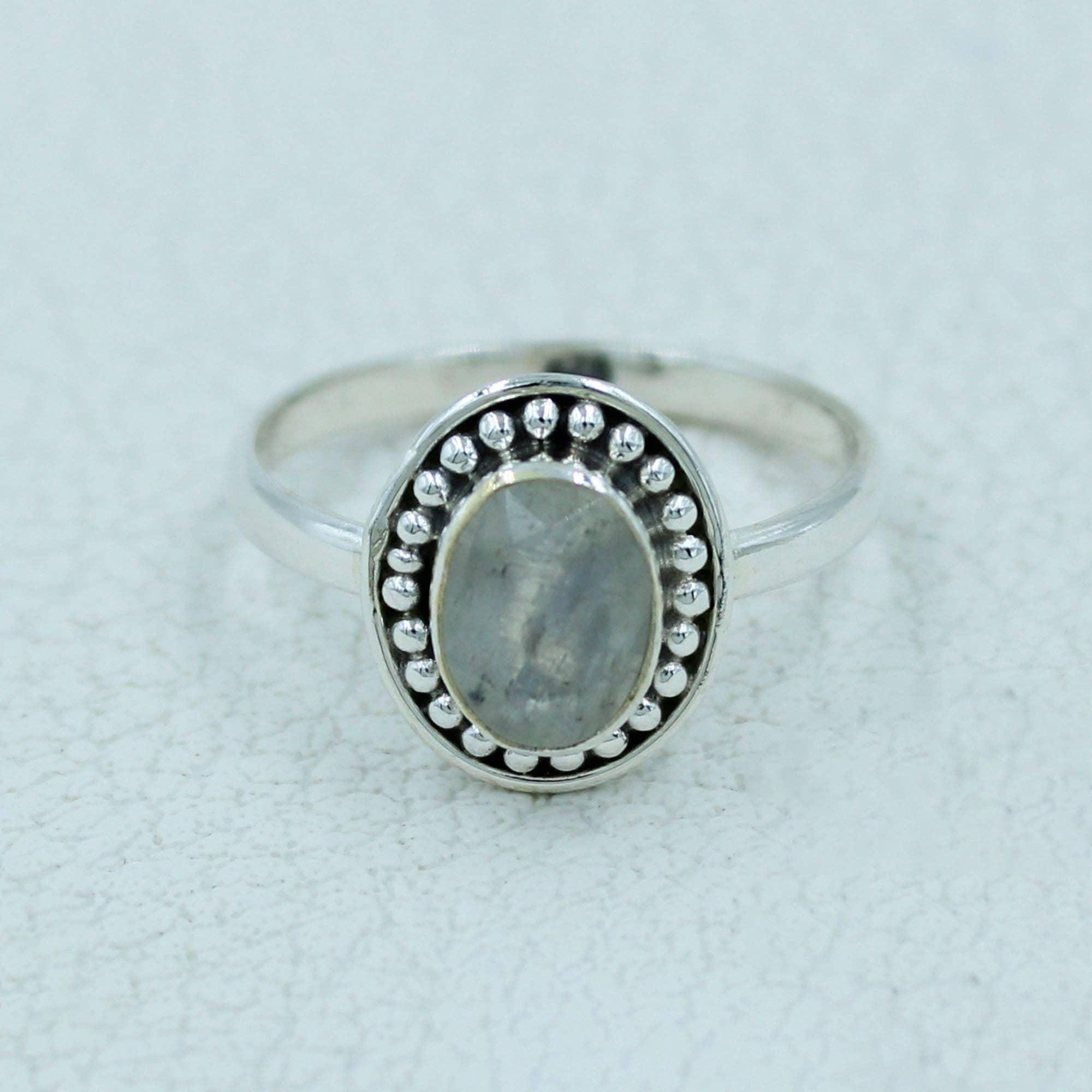 Silvex Jewelry - Wholesale Single Stone/Solitaire Ring - Moonstone Delicate Ring, Gift for Her1