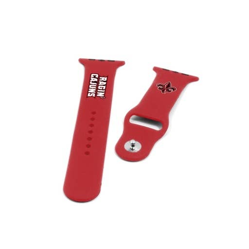 Prime Brands Group - Wholesale Watch Band/Strap - Unisex - NCAA Louisiana Ragin' Cajuns Apple Watchband, 42mm1