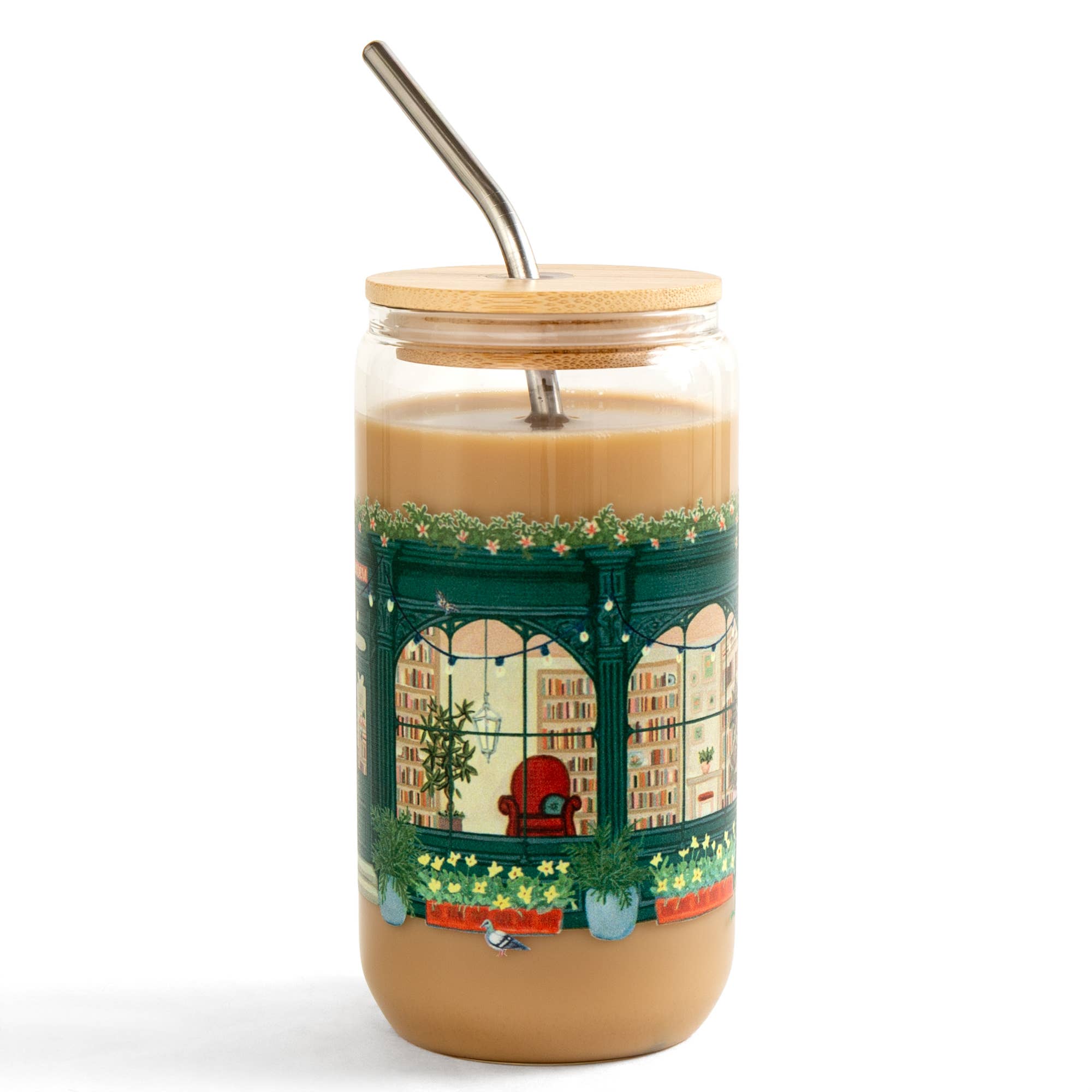 1canoe2 | One Canoe Two Paper Co. - Wholesale Drinking Glass/Cup - Bookworm Bookstore Glass Can3