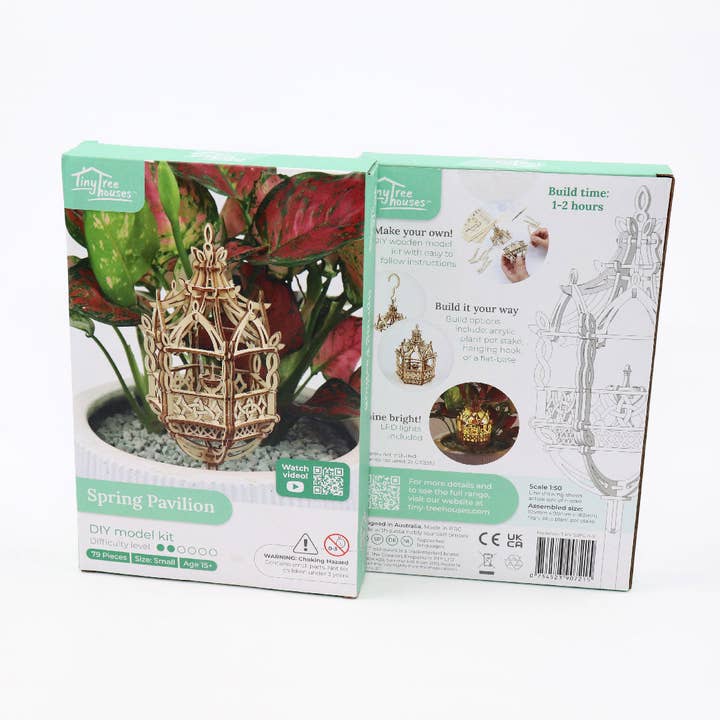 Tiny Treehouses - Wholesale DIY Craft Kit - Spring Pavilion
