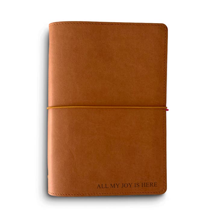 Refillable Notebook Folio - Saddle Brown for wholesale by Friend Notebook