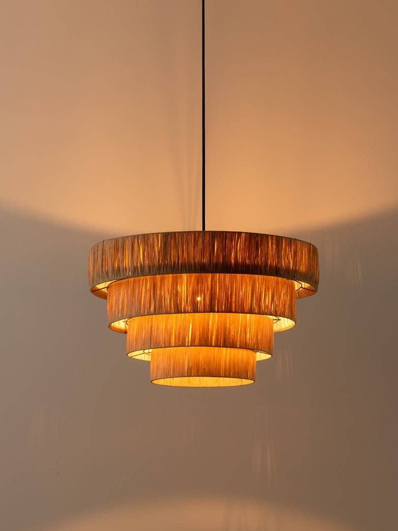 Mikwi – wholesale Lampshade – MOROCCAN LAMPSHADE HANDMADE in Raffia, Wicker Shade