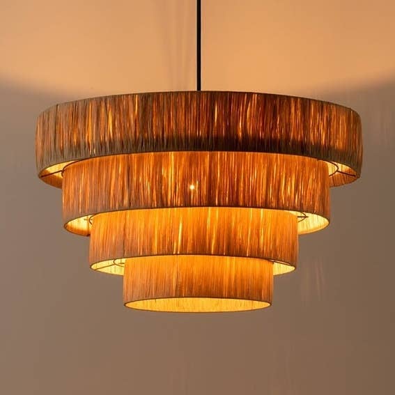 Mikwi – wholesale Lampshade – MOROCCAN LAMPSHADE HANDMADE in Raffia, Wicker Shade 0