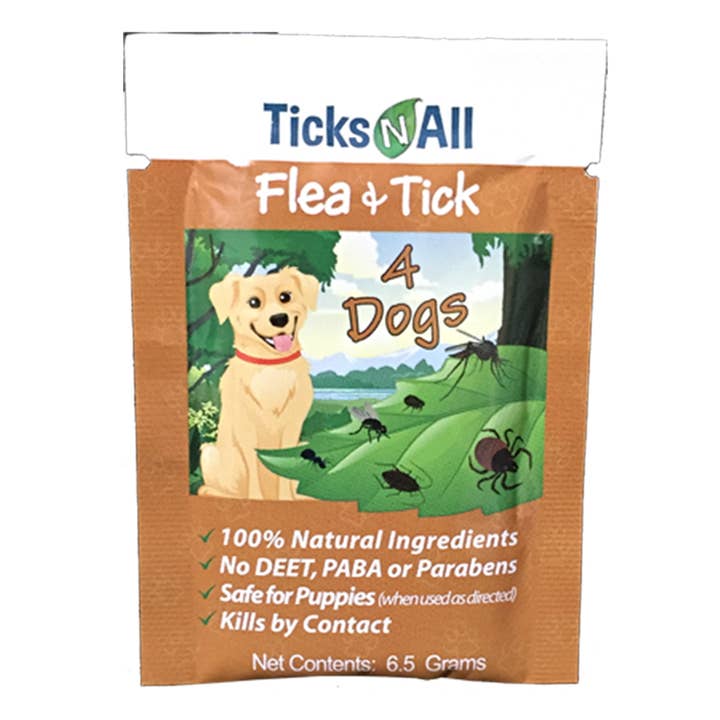 Ticks-N-All - Vendita all'ingrosso Strumento per la toelettatura del pelo - Cani - Salviette naturali antipulci e antizecche per cani1