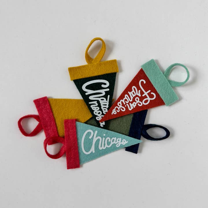 custom mini pennant : classic colors for wholesale by traveldashery