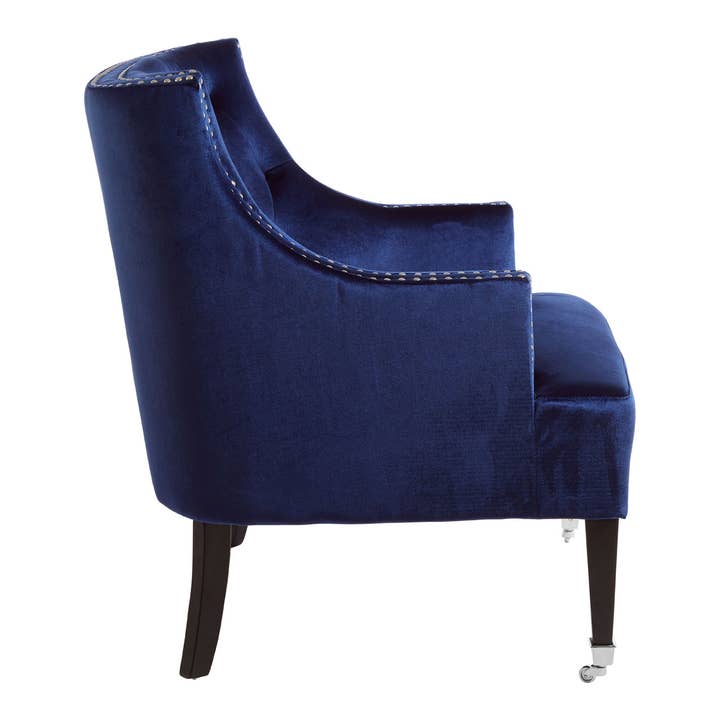 Fifty Five South – wholesale Chair – Darlington Blue Velvet Chair2