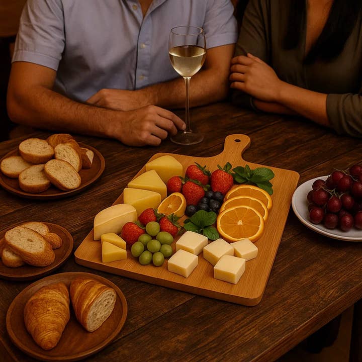 INVISION - Wholesale Cheese Board - 6pc Bulk 16x10" Bamboo Trays – Blank Serving Cutting Boards2