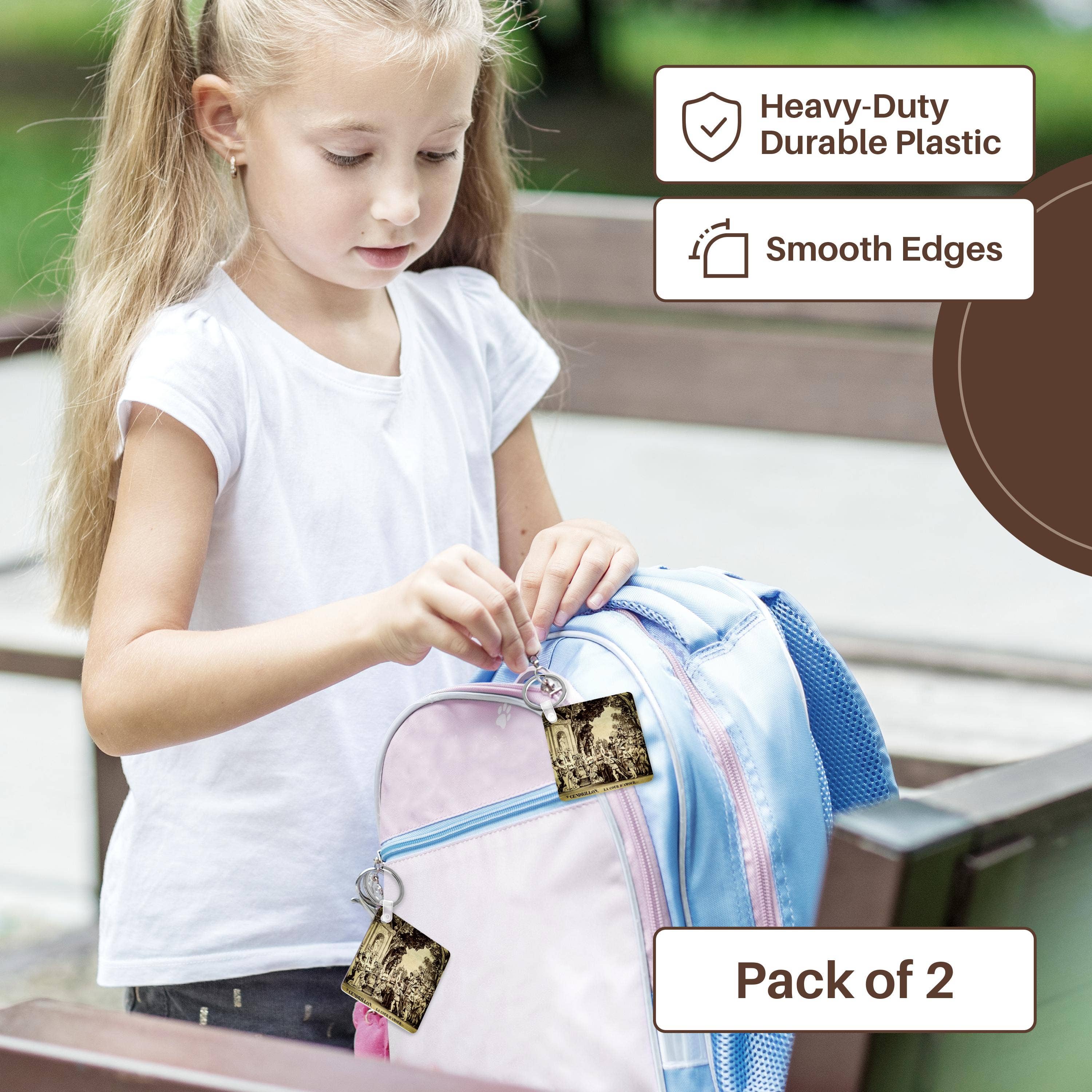 3dRose - Wholesale Keychain - Unisex - 3dRose, Adolphe Block B.K. Cinderella in the Court of Love Vintage 1860s, Key Chain8