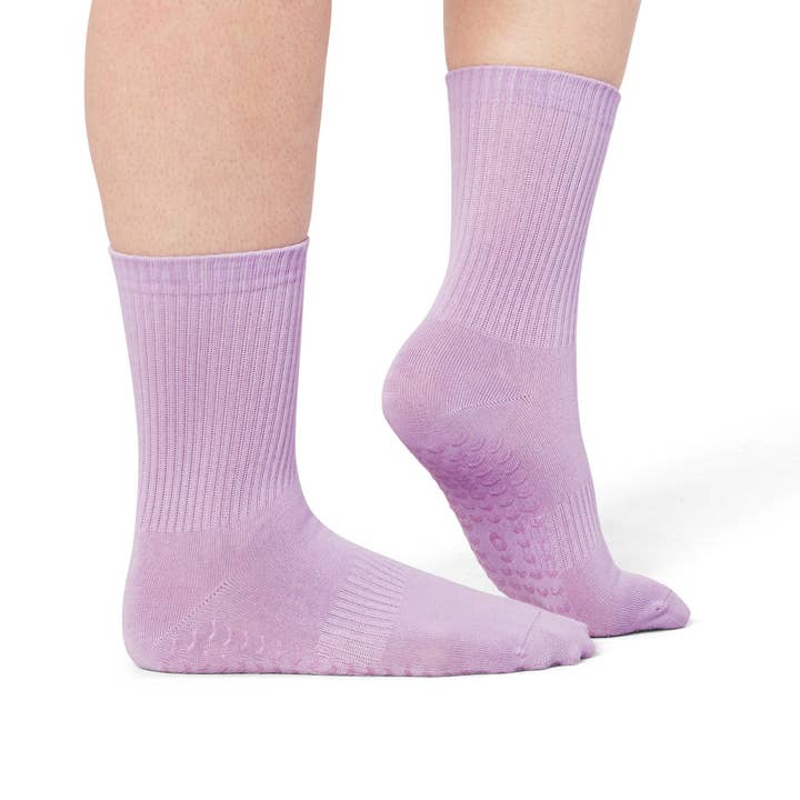 ÓWEAR Essentials Pilates Grip Socks - Thistle for wholesale by FOLD Reformer
