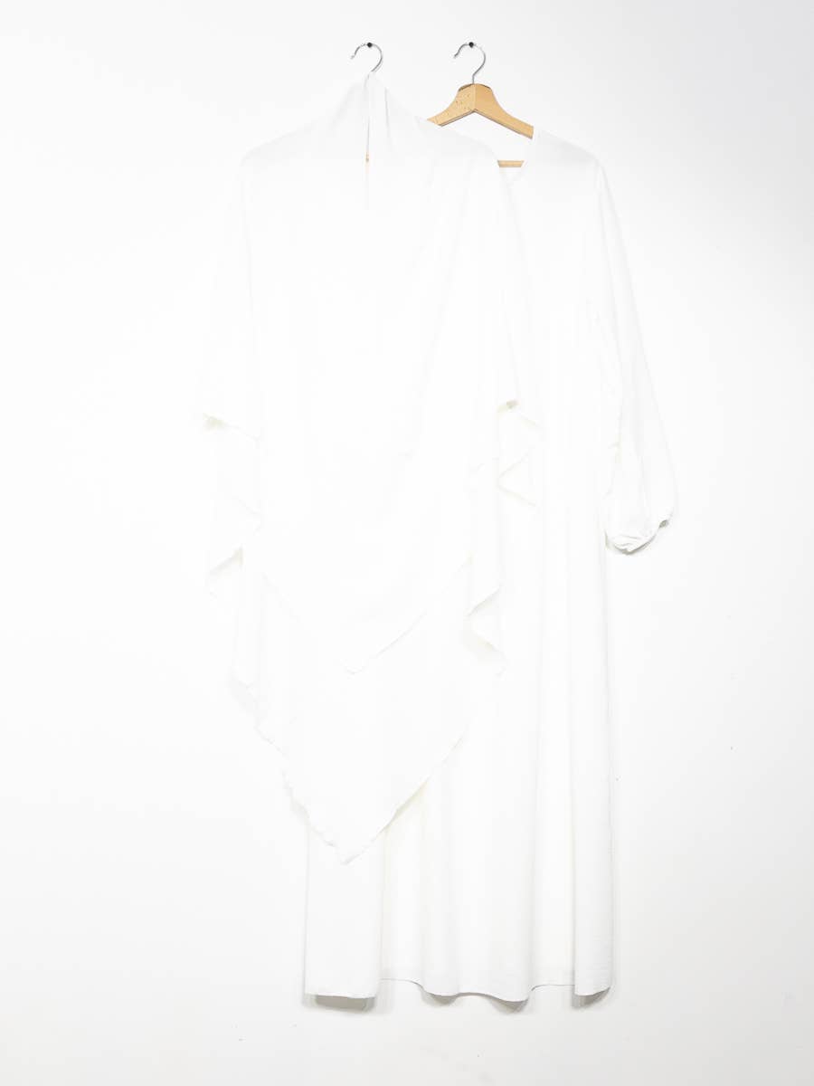 IDEAL OUTFIT - Wholesale Kaftan - Dames - 2-delige khimar en abaya set in jazzstijl ref:e2326+2501jazz24