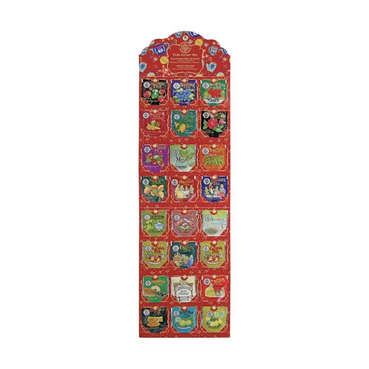 pirotta srl - Wholesale Advent Calendar - Red Advent Calendar With 24 Assorted Teas1