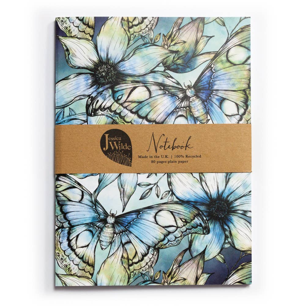 Jessica Wilde - Wholesale Notebook - Atlas Moth Botanical A5 Recycled Notebook 1