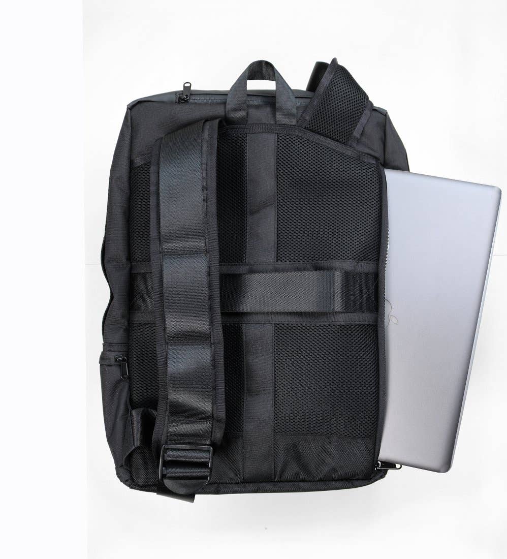 The Shrine - Wholesale Backpack - Unisex - Shrine Sneaker Weekender - Triple Black V312