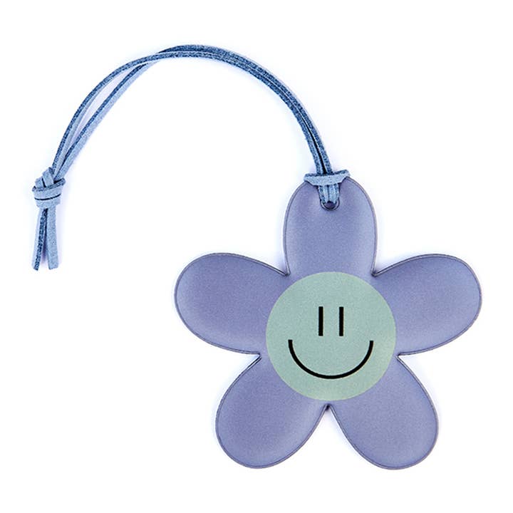 Sky Blue Happy Flower Soft Shape Reflector for wholesale by Firefly Reflectors