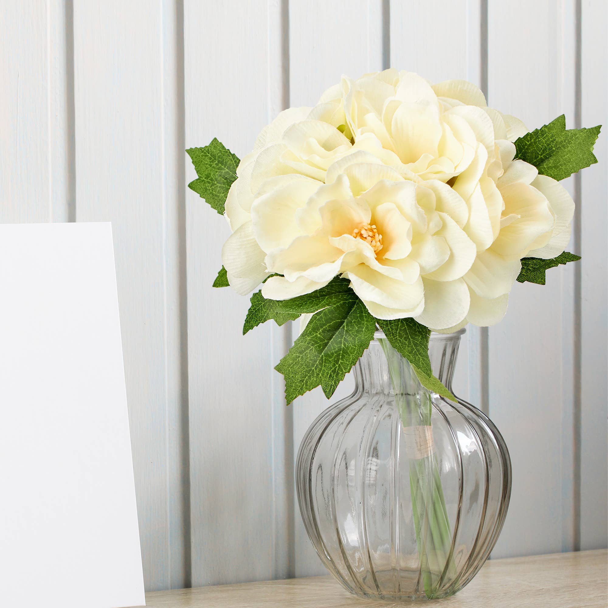 Faux Gardenia Bouquet - Ivory for wholesale on Faire2