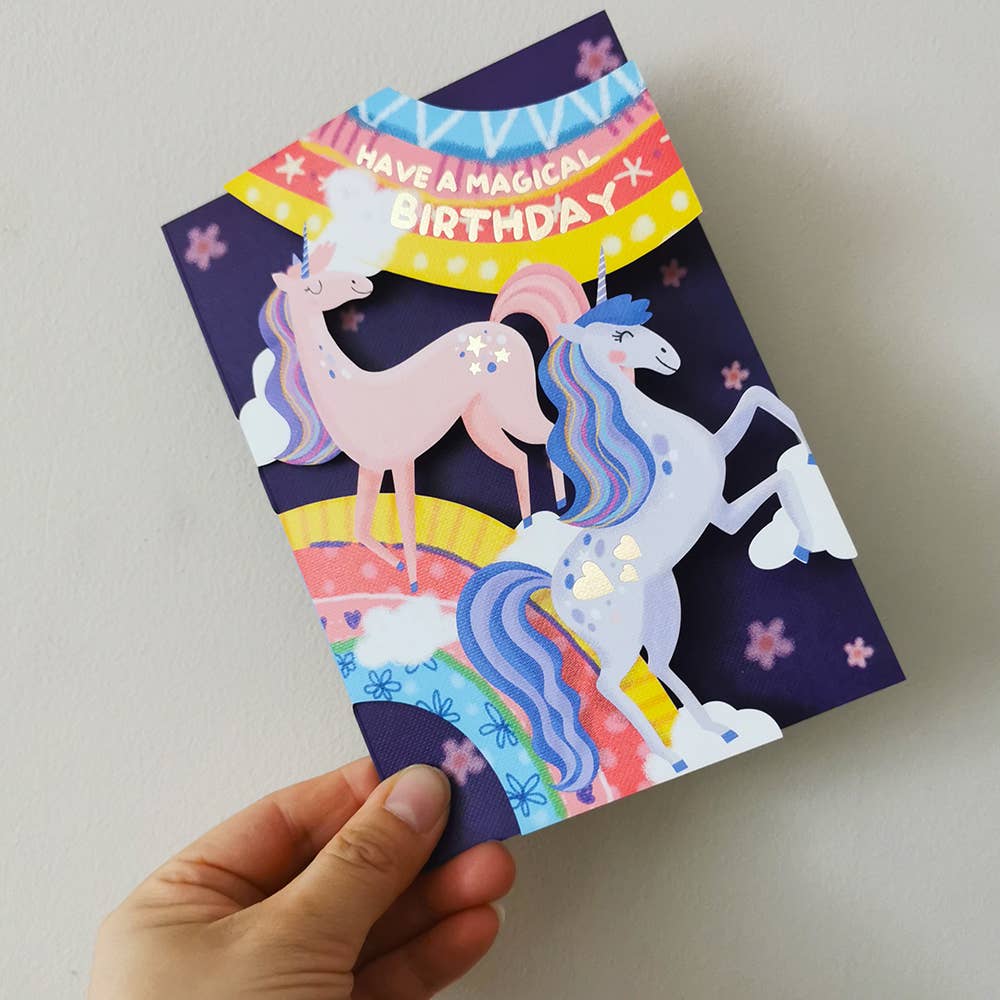 Alljoy Design – wholesale Födelsedagskort – Original pappersskuret kort -KC0341