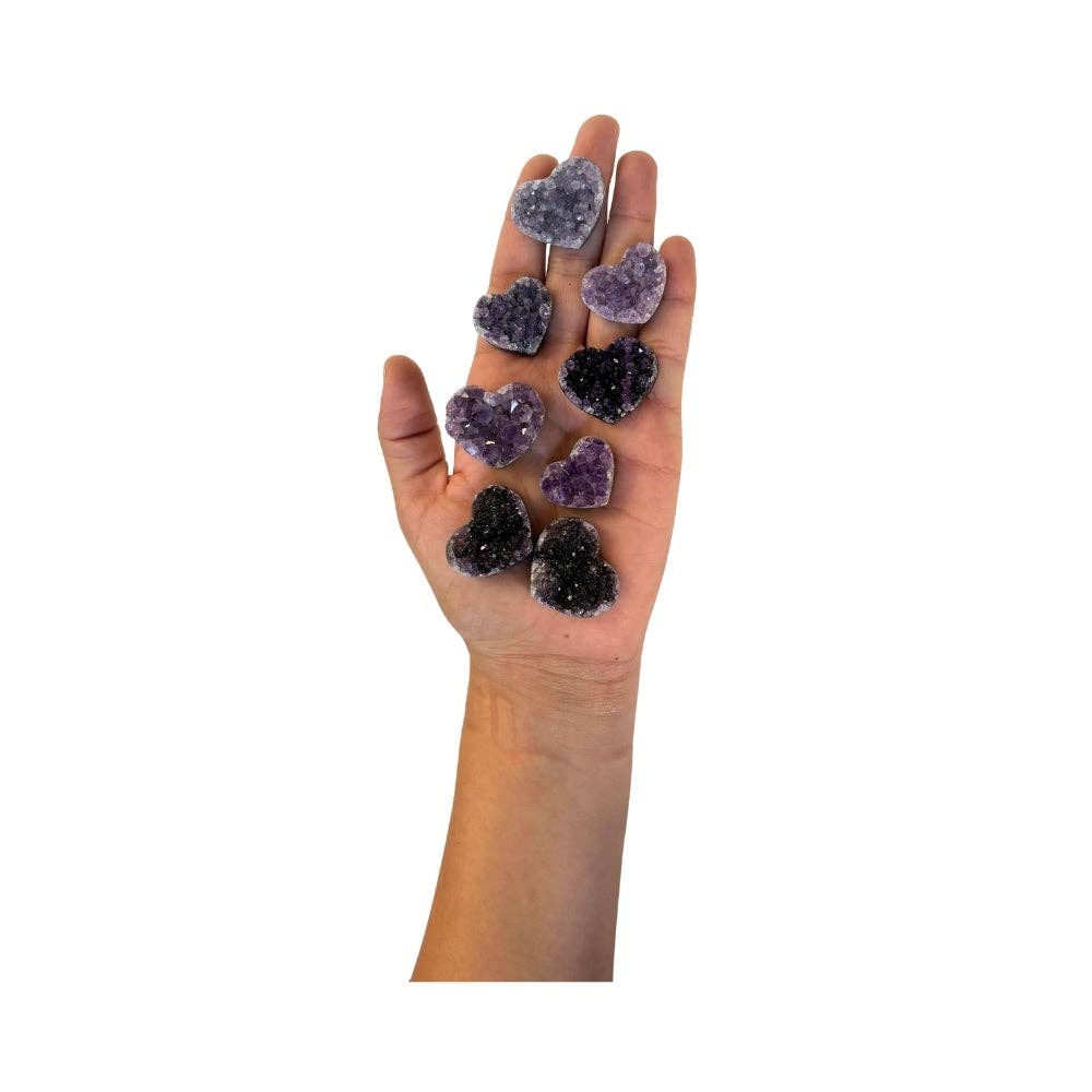 Earths Elements Wholesale - Wholesale Spiritual Stone/Crystal - Heart Geode - Amethyst2