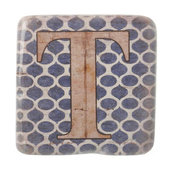 LETTER T COASTERS for wholesale by Heaven Sends
