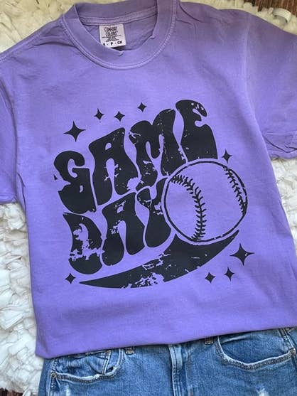 GROOVY GAME DAY BASEBALL for wholesale by Bling n' Sports Apparel, LLC