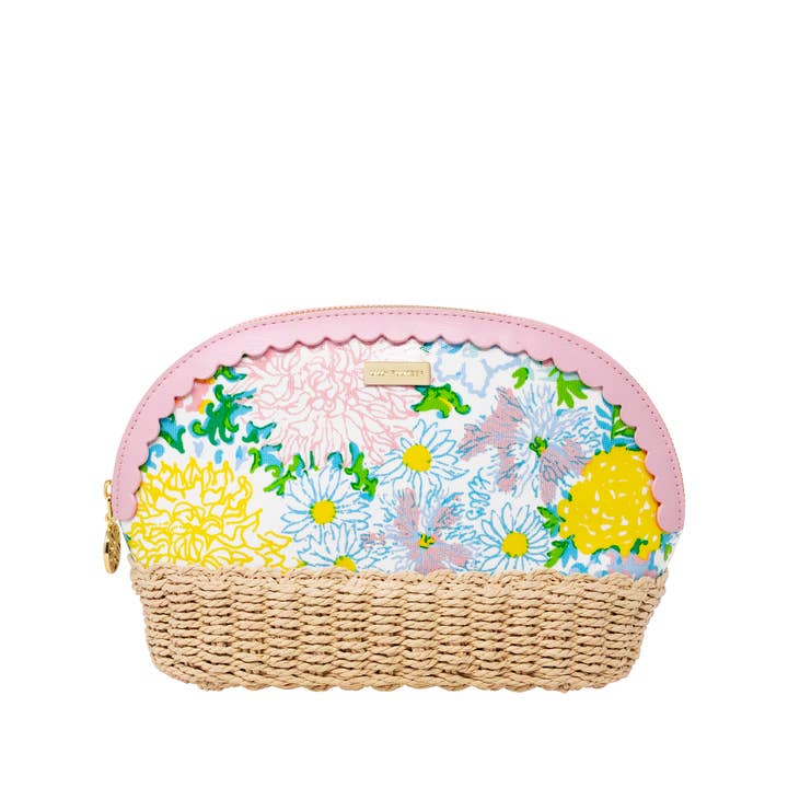 Raffia Pouch, Lilly Garden Home for wholesale by Lilly Pulitzer by Lifeguard Press