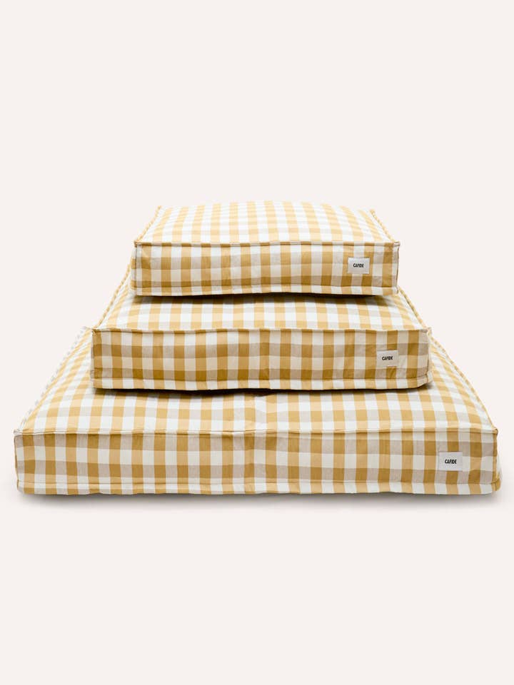 Lit pour chien Vichy Moutarde, Cuadra pour la vente par CAFIDE