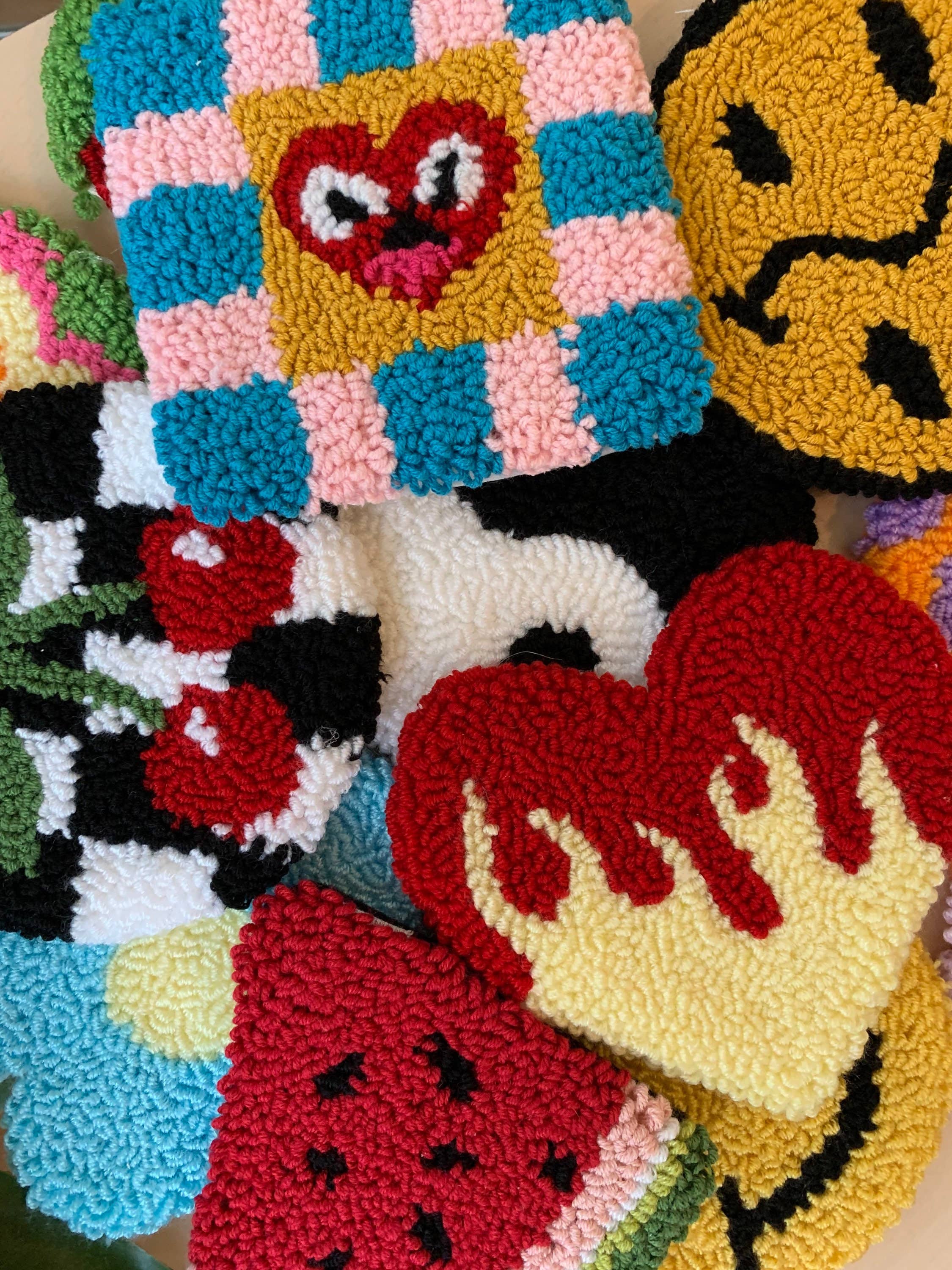 MUUDLAND - Wholesale Coasters - Coffee Coasters, Punch Needle Art, Punch Needle Mug Rug6