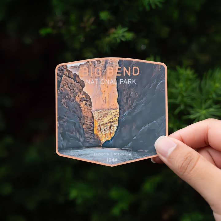 Autocollant Parc National Big Bend pour la vente par Little Comfy Goods