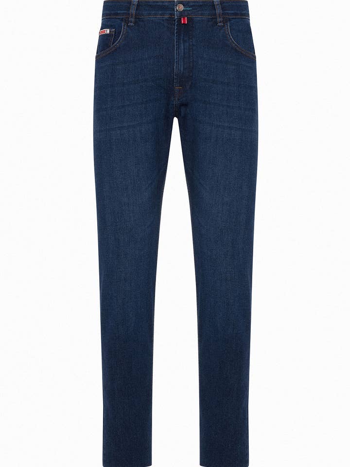 Jean bleu marine J28-1 pour la vente par Andrea Nicolotti