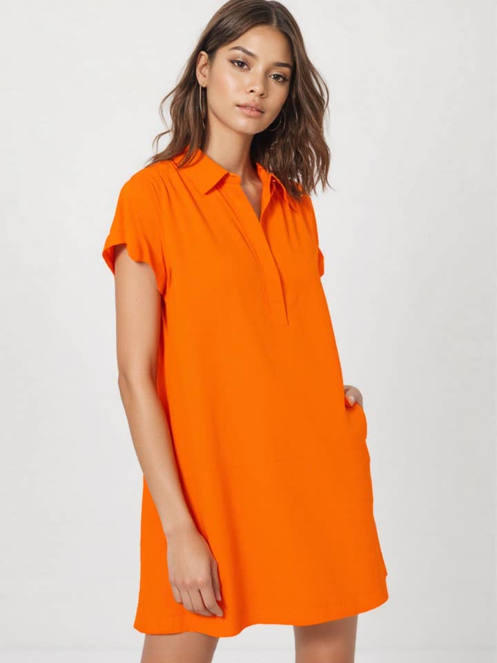 Cotton Flex Solid Shift Dress for Women for wholesale by Ariastop.com corporation