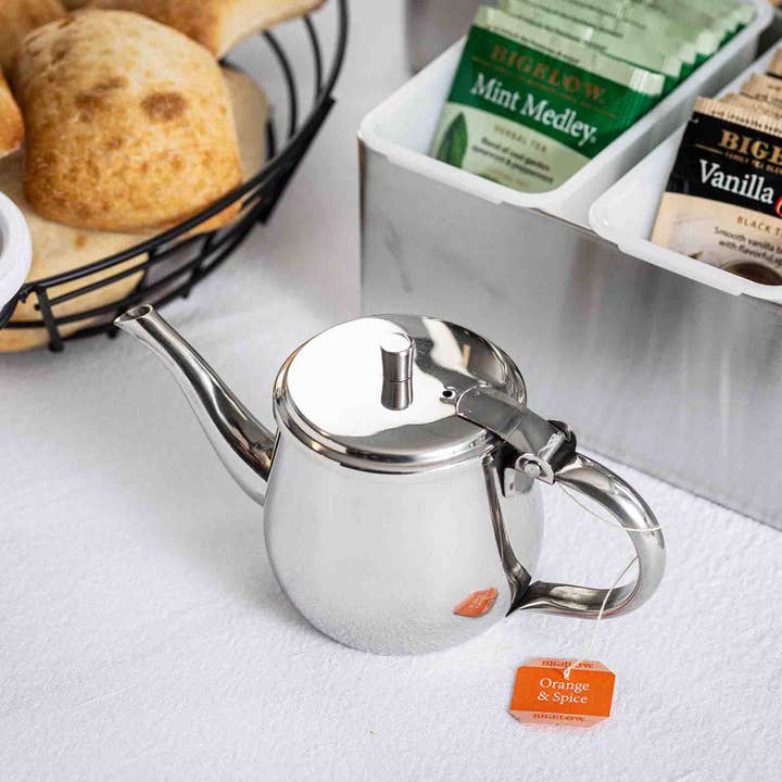 TableCraft Products Company - Wholesale Tea Pot - 10 oz Teapot, Stainless Steel4