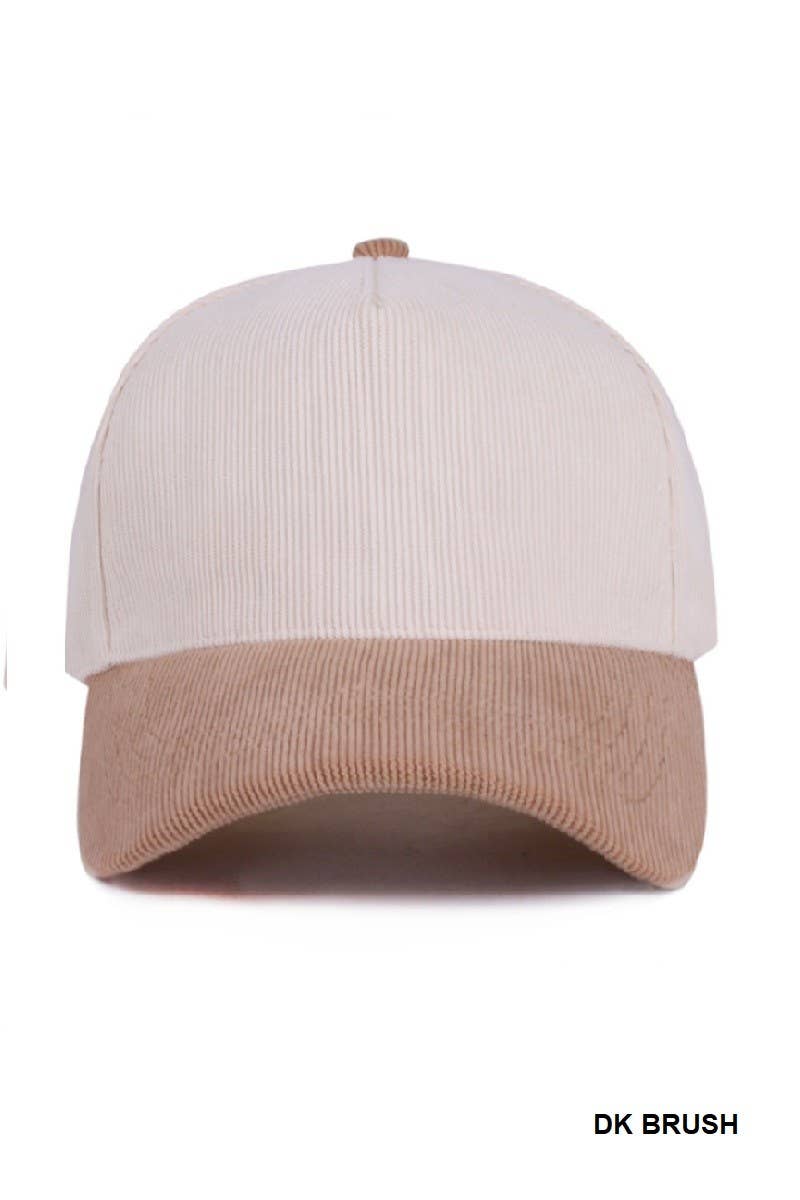 Vanilla Monkey - Vente Casquette de baseball – unisexe - Casquette en velours côtelé bicolore simple2