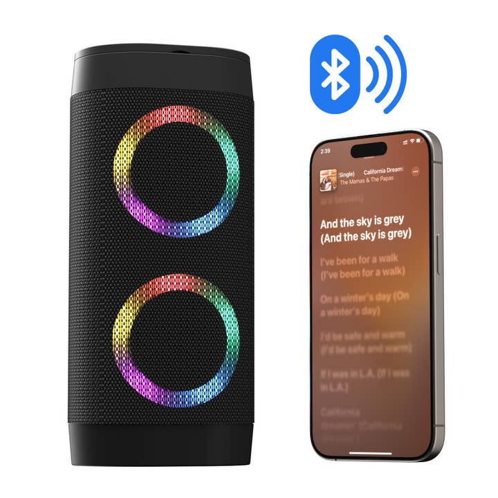 LAX Gadgets - Wholesale Speakers - Bluetooth LED Lights Loud Speaker-mutiple colors Retail Pack